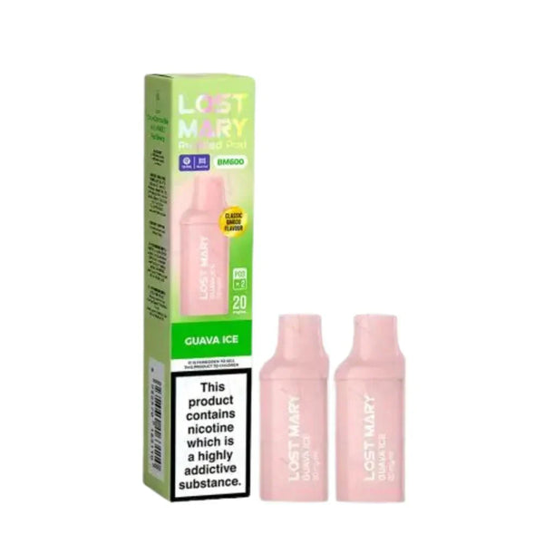 Lost Mary BM600 Prefilled Pods box of 10 In Guava Ice Flavour