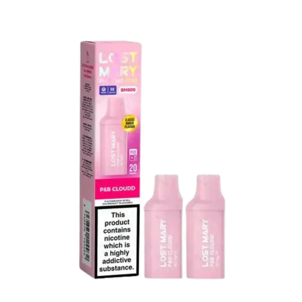 Lost Mary BM600 Prefilled Pods box of 10 In P & B Cloudd Flavour