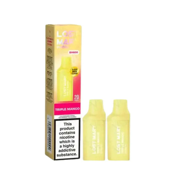 Lost Mary BM600 Prefilled Pods box of 10 In Triple Mango Flavour