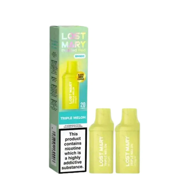 Lost Mary BM600 Prefilled Pods box of 10 In Triple Melon Flavour