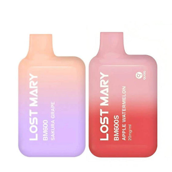 Lost Mary BM600 Prefiiled Pod Kit - Box of 10 available in Sakura Grape Apple Watermelon Flavour at UK Vaper Wholesale