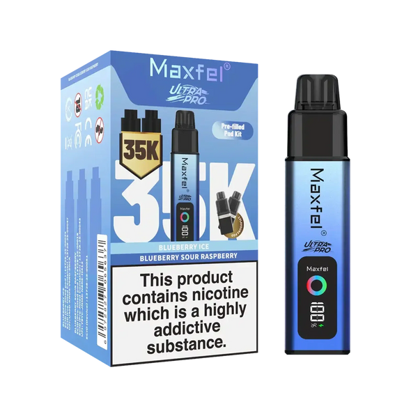 Image Of Maxfel Ultra Pro 35k Puffs Prefilled Pod Vape kit - Box of 5