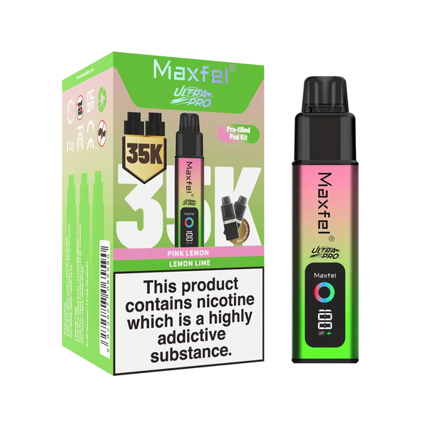 Image Of Maxfel Ultra Pro 35k Puffs Prefilled Pod Vape kit - Box of 5