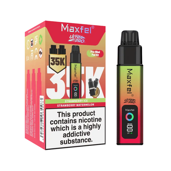 Image Of Maxfel Ultra Pro 35k Puffs Prefilled Pod Vape kit - Box of 5
