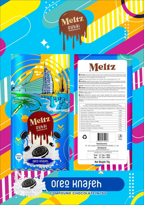 Meltz Dubai Knafeh Chocolate - 75g - #Simbavapeswholesale#