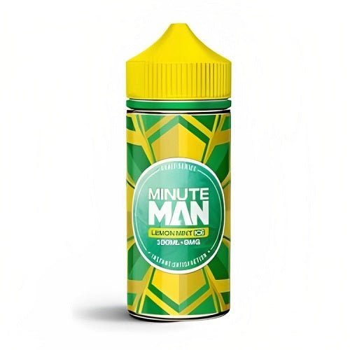 Minute Man 100ml Shortfill Eliquid, Lemon mint Ice Flavour