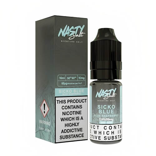 Nasty Juice Nic Salt 10ML - Pack of 10 Available In Sicko Blue Flavour