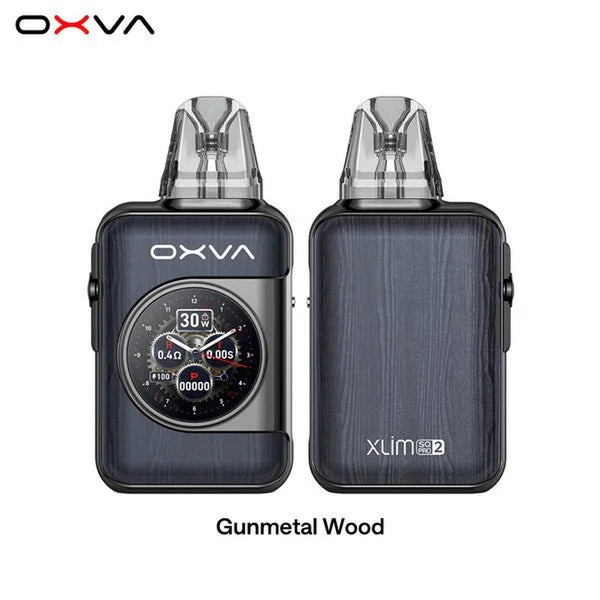 OXVA Xlim SQ Pro 2 Pod Vape Kit - Gunmetal Wood - vapeukwholesale