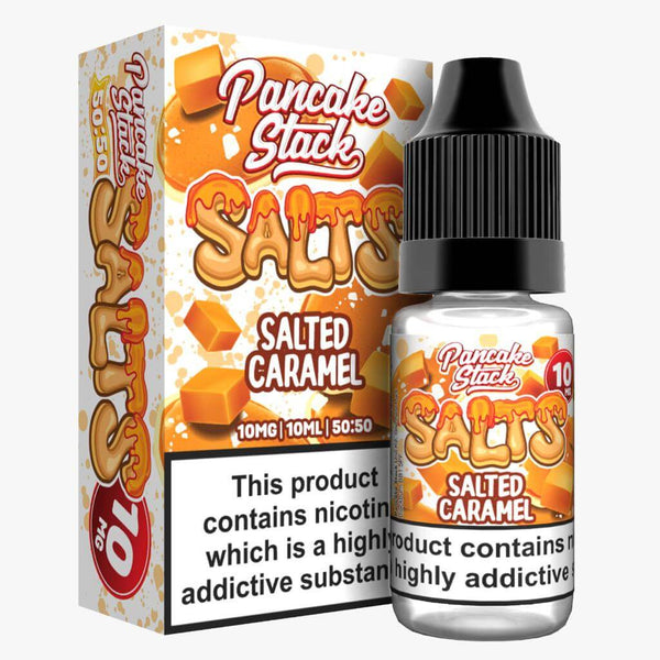 Pancake Stock Nic Salt 10ml Pack of 10 Available In Salted Caramel Flavour