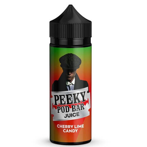 Peeky Blenders Pod Bar Juice Shortfill 100ml, Cherry Lime Candy Flavour