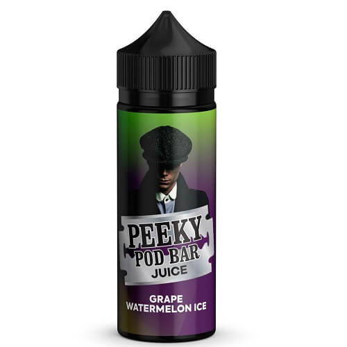 Peeky Blenders Pod Bar Juice Shortfill 100ml, Grape Watermelon Ice Flavour