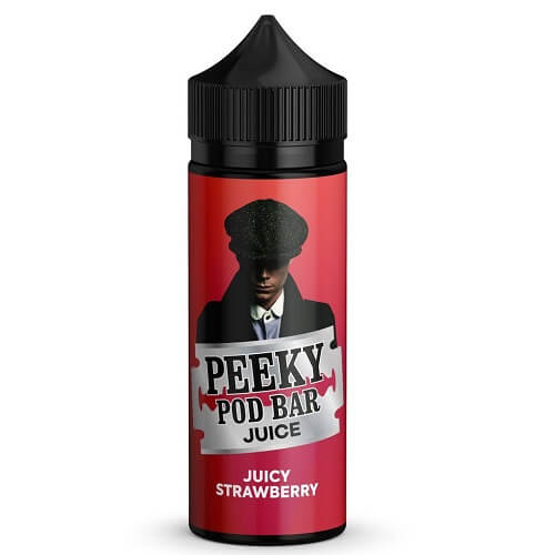 Peeky Blenders Pod Bar Juice Shortfill 100ml, Juicy Strawberry Flavour