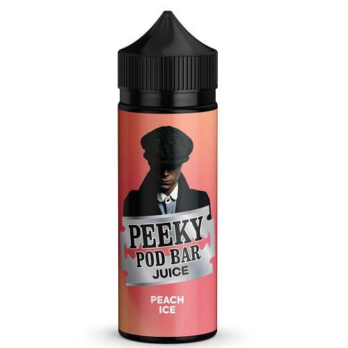 Peeky Blenders Pod Bar Juice Shortfill 100ml, Peach Ice Flavour