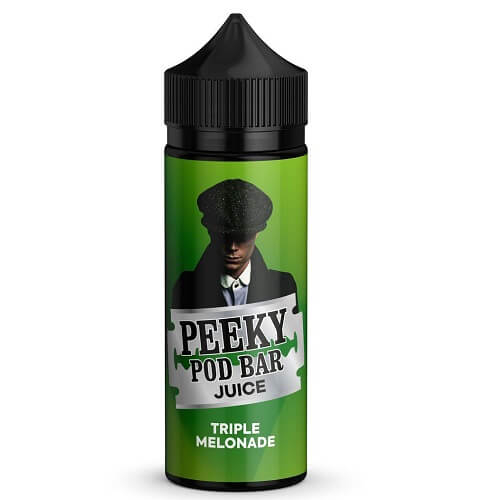 Peeky Blenders Pod Bar Juice Shortfill 100ml, Triple Melonade Flavour