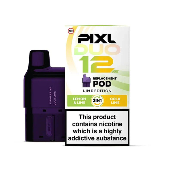 PIXL Duo 12 Replacement Pods Pack of 5 - Available In Lemon Lime & Cola Lime
