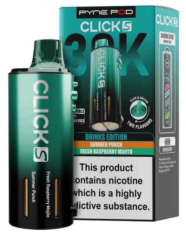 Pyne Pod Click S 30K Replacement Pods Pack of 5 - Wholesale Price !