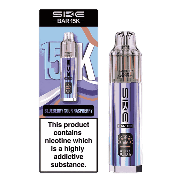 Ske Bar 15k Prefilled Pod Vape Kit Box of 5, Blueberry Sour Raspberry Flavour