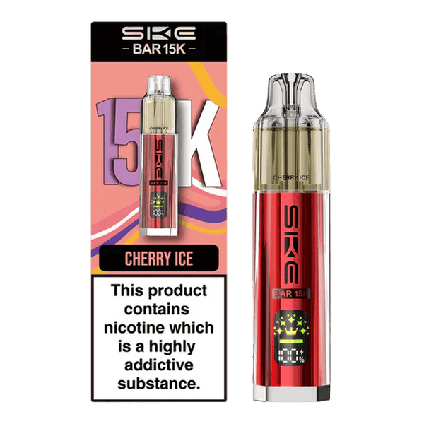Ske Bar 15k Prefilled Pod Vape Kit Box of 5, Cherry Ice Flavour