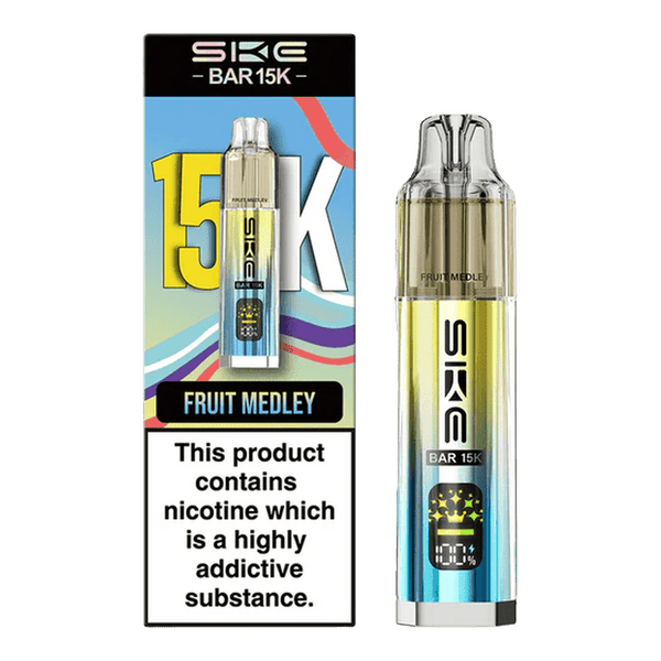 Ske Bar 15k Prefilled Pod Vape Kit Box of 5, Fruit Medley Flavour