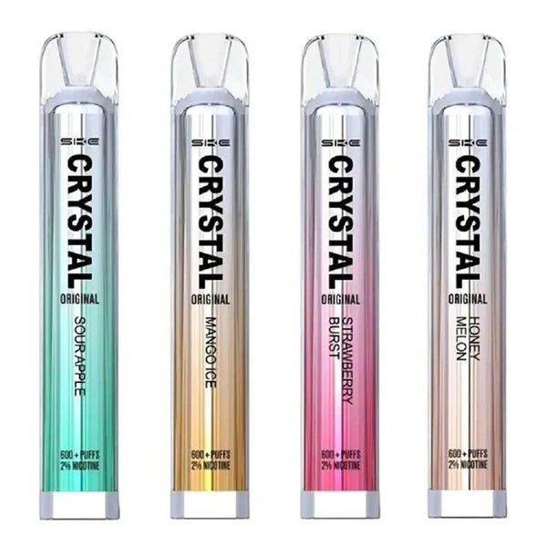 SKE Crystal Bar 600 Puffs Prefilled Pod Kit Kit Box of 10 - UkVaper Wholesale