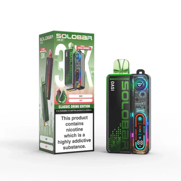 Image of Solo Bar Boost 30K Prefilled Vape Kit Box of 5, Flavour Comes in Classic Drink Edition