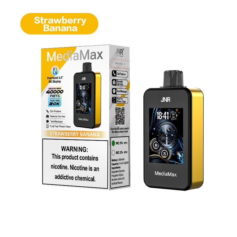 JNR MediaMax 40000 Puffs Disposable Vape Kit | Box of 5 JNR MediaMax 40000 Puffs Disposable Vape Kit | Box of 5