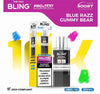 The Bling 10K Pro Max Replacement Prefilled Pods - Box of 5 Available In Blue Razz Gummy Bear Flavour