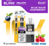 The Bling 10K Pro Max Replacement Prefilled Pods - Box of 5 Available In Blue Sour Raspberry Flavour