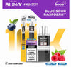 The Bling 10K Pro Max Replacement Prefilled Pods - Box of 5 Available In Blue Sour Raspberry Flavour