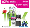 The Bling 10K Pro Max Replacement Prefilled Pods - Box of 5 Available In Cherry Berry Flavour