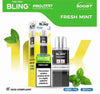 The Bling 10K Pro Max Replacement Prefilled Pods - Box of 5 Available In fresh Mint Flavour