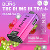 The Bling Ultra Plus 30k Prefilled Vape Pod Kit Box of 5, Grape Gummy Bear, Strawberry Gummy Bear Flavour