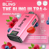 The Bling Ultra Plus 30k Prefilled Vape Pod Kit Box of 5 available in Strawberry Raspberry Cherry Ice Strawberry Blueberry Raspberry