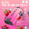 The Bling Ultra Plus 30k Prefilled Vape Pod Kit Box of 5, Strawberry Cranberry Cherry, Cherry Ice Flavour