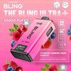 The Bling Ultra Plus 30k Prefilled Vape Pod Kit Box of 5, Strawberry Cranberry Cherry, Cherry Ice Flavour