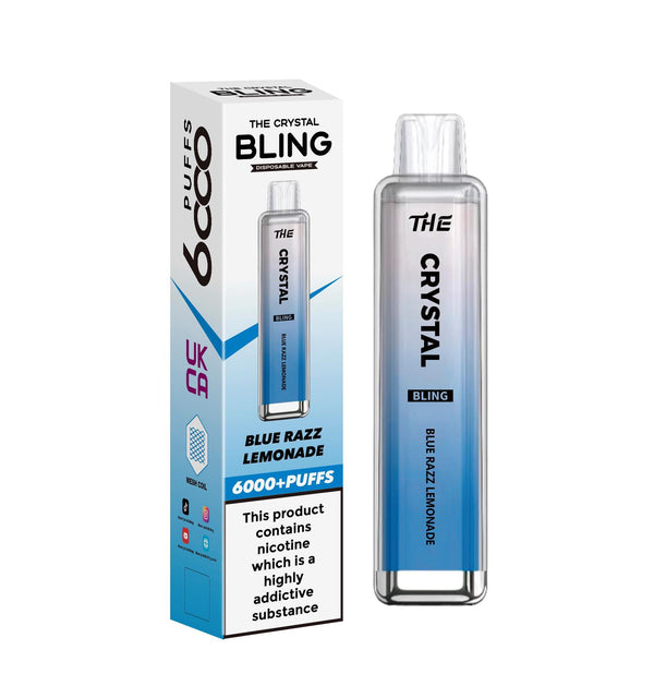 The Crystal Bling 6000 Prefilled Pod Vape - Box of 10 Red Apple Ice ( £19.99 )