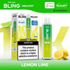 The Crystal Bling Max 10K Prefilled Pod Kit - Box of 5 Available In Lemon & LIme Flavour