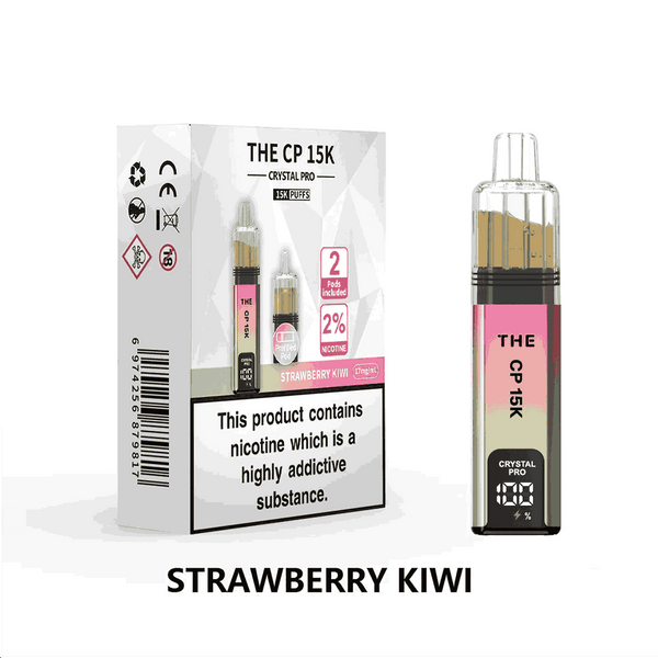 The Crystal Pro CP 15k Prefilled Vape Kit Box of 5, Strawberry Kiwi Flavour