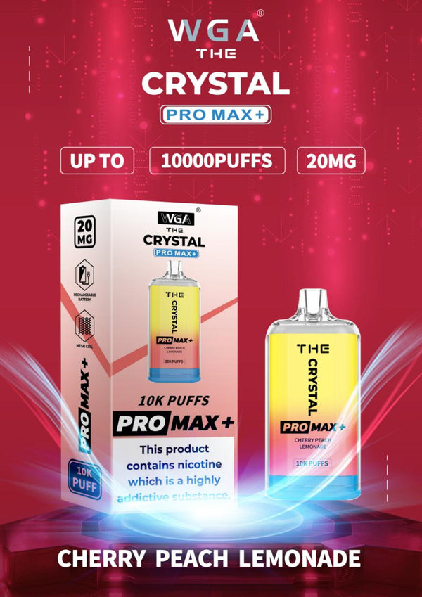 The WGA Crystal Pro Max 10000 - Box of 10 - Flavour