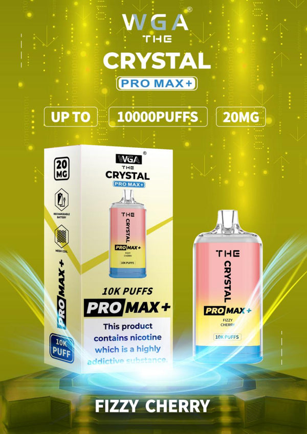 The WGA Crystal Pro Max 10000 - Box of 10 - Flavour