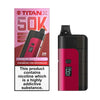 Titan X 50K Prefilled Pod Kit Box of 5 - Strawberry Kiwi Watermelon/Strawberry Raspberry Cherry - vapeukwholesale