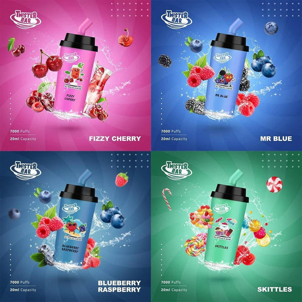Twister Bar 7000 Disposable Vape Box of 10