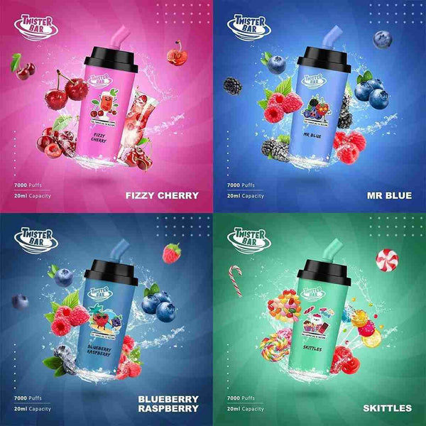 Twister Bar 7000 Disposable Vape Box of 10