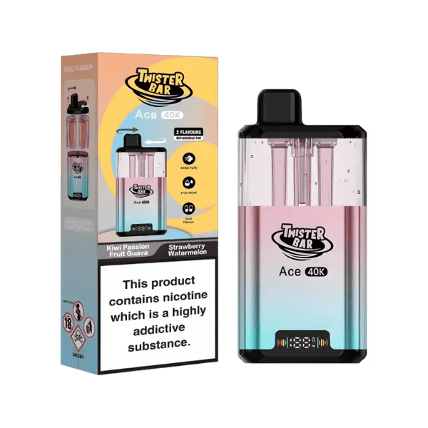 Twister Bar Ace 40K Prefilled Pod Kit Box of 5 - Wholesale Price !