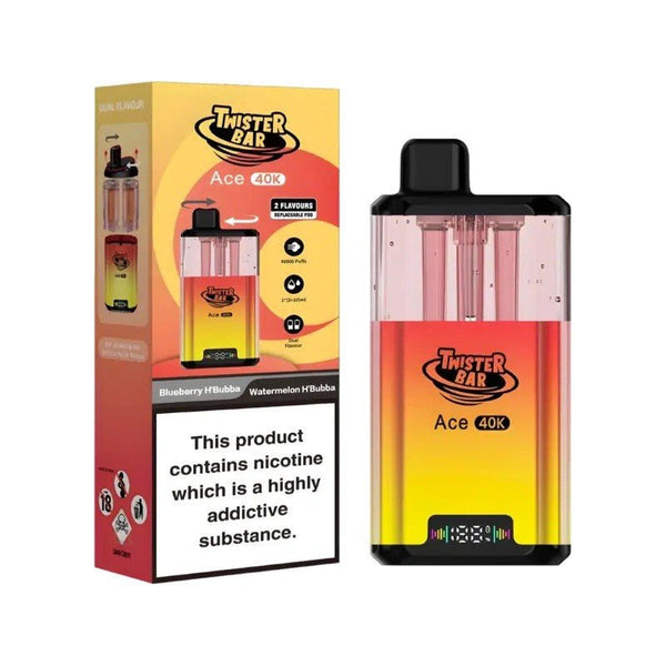 Twister Bar Ace 40K Prefilled Pod Kit Box of 5 - Wholesale Price !