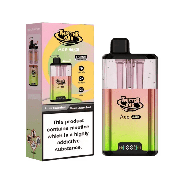 Twister Bar Ace 40K Prefilled Pod Kit Box of 5 - Wholesale Price !