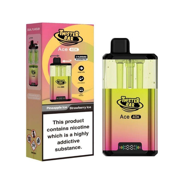 Twister Bar Ace 40K Prefilled Pod Kit Box of 5 - Wholesale Price !
