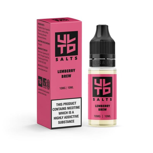 ULTD Nic Salt 10ml Pack of 10 Available In Lemberry Brew Flavour