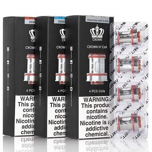 Uwell Crown Iv Coil, Pack of 4 0.23 Ohm Resistance Coil