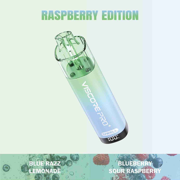 Uwell Viscore Pro+ 40k Prefilled Pod Vape Box of 5 - Raspberry Edition